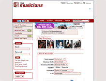 Tablet Screenshot of formusicians.net